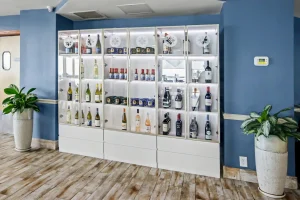 Azure Wine Display