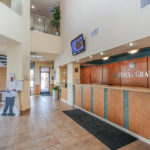 View of the front desk at Patricia Grand