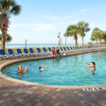heated outdoor pool at The Patricia Grand resort in Myrtle Beach
